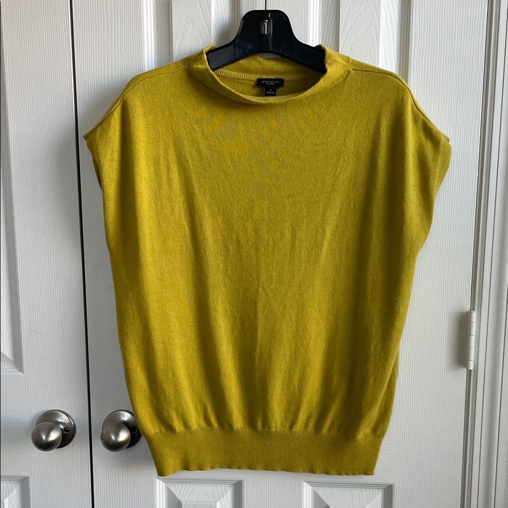 Ann Taylor Mustard Knit Top